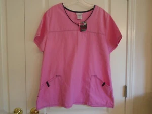 Blusa Médica Scrubstar Para Mujer Cuello en V Talla L Rosa Colección Moda Nueva con Etiquetas - Imagen 1 de 4