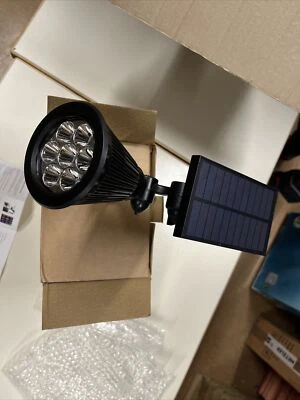 2er set Solarleuchte Solarstrahler Gartenlampe Spot Licht Außen Mehrfarbig 7farb - Bild 1 von 4