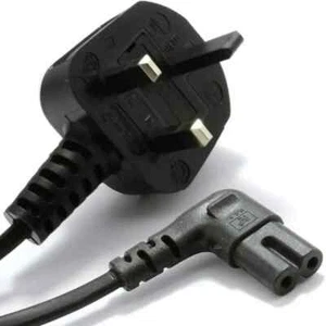 New Right Angle 1/2/3/5 Meter Long Mains Power Cable For Samsung LED Flat TV - Picture 1 of 6