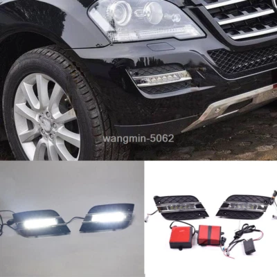For Mercedes-Benz W164 ML350 2009-2011  White Led Daytime Running Light DRL 2X - Image 1 of 4