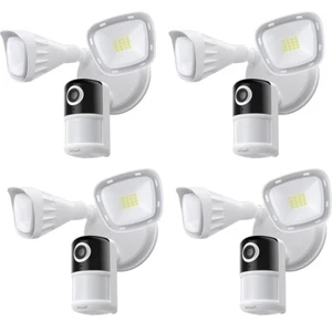 4PCS ieGeek Outdoor Floodlight Camera Home Security Camera, 2K Wired CCTV System - Picture 1 of 10