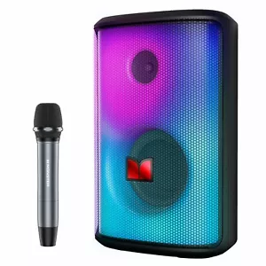 Monster Sparkle Bluetooth Lautsprecher 80W mit Mikrofon, Vollbild bunt. - Bild 1 von 9