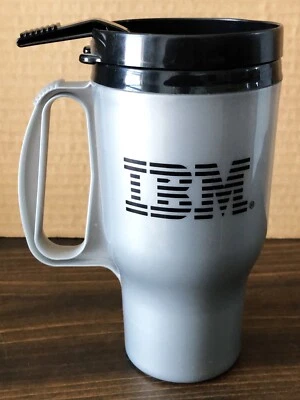 Vintage IBM Lotus Tall Gray Coffee Tea Mug Cup - Image 1 of 4