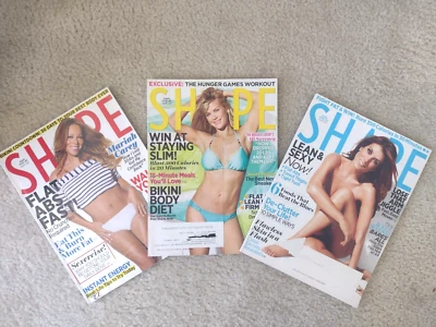 SHAPE Magazine 2012, Mariah Carey, Kate Walsh, Alison Sweeney Lot of 3 Foto 1 de 4