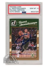 Giannis Antetokounmpo 2016-17 Panini Donruss Autograph Card #5 PSA/DNA 10