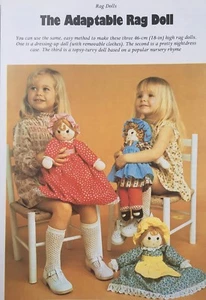 SCHNITTMUSTER Jean Greenhowe Anpassbare Stoffpuppe Topsy Turvey 3 Puppen Spielzeug 46 cm - Bild 1 von 6
