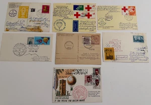 Vintage Lot of Hot Air Balloon Postcard Mailings, Nini, First Flights, etc - Picture 1 of 10