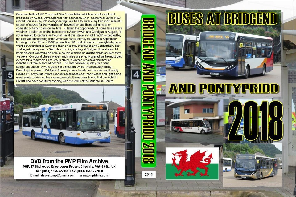 3915. Pontypridd and Bridgend. UK. Buses. September 2018. Another catch up on th - Image 1 of 1