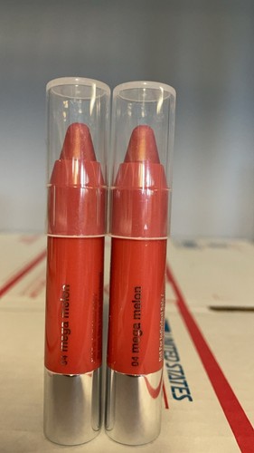 Lot of 2 Clinique Chubby Stick Moist Lip Color Balm - 04 Mega Melon (1 ...