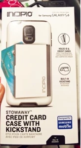 Samsung Galaxy S5 Incipio Stowaway Case - White - SA-533-WHT - Brand New Retail - Picture 1 of 9
