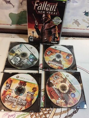 XBOX 360 Vegas 2, Saints Row 2, Endwar, Ghost Recon, Fallout New Vegas Disc Only - Image 1 of 4