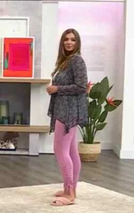 Retreat by Rhonda Shear Mesh Cardigan, ZBRPRS, Small - Picture 1 of 3