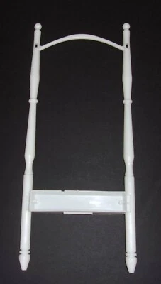 Barbie Dream Town House 2009 cama con dosel blanca estribo solo repuesto Foto 1 de 2