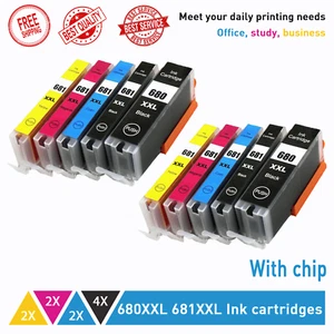 10 Ink for Canon 680XXL 681XXL PIXMA TR7560 TR8560 TS6100 TS6160 TS6260 TS6360 - Picture 1 of 1