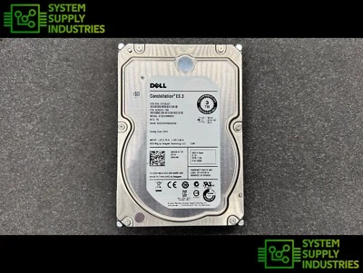 Dell 3TB 7.2K 6Gbps 128MB 3.5" SAS HDD 55H49 - Image 1 of 3