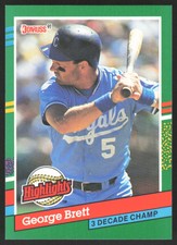 1991  Donruss Bonus Cards George Brett #BC-19 Kansas City Royals