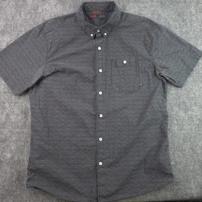 Mountain Hardwear Shirt XL Gray / Black Heathered Short Sleeve Button Down - Image 1 of 4