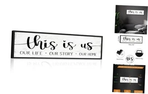 This is Us Sign Wall Decor: 12"x40" This is Us Our Life Our Story Our Home - Picture 1 of 7