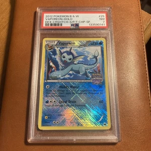 VAPOREON STAFF #25 - 2012 Pokémon Card State Championships Promo PSA 7 Holo RARE - Bild 1 von 10