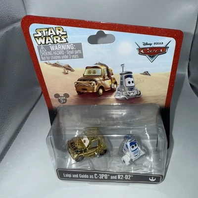 Disney Pixar Parks Cars Luigi & Guido As C-3PO & R2-D2 Star Wars Diecast 1:55 - Image 1 of 4