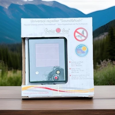 Solar Vogelschreck Mit Ton & Blitzlicht Tierabwehr Vogelabwehr - Bild 1 von 4