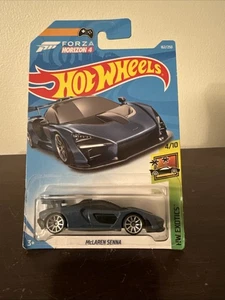 2017 Hot Wheels 4/10 HW Exotics Blue McLaren Senna 162/250 Forza Horizon 4. - Bild 1 von 2