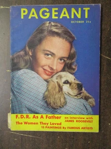 PAGEANT MAGAZINE OCTOBER 1946 DONNA REED COVER FDR AS FATHER BY JAMES ROOSEVELT - Picture 1 of 2