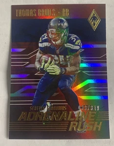 2016 Panini Phoenix Adrenaline Rush Red #d 133/349 Thomas Rawls Seahawks - Picture 1 of 2