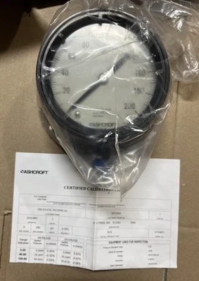 Ashcroft 45-1279-SS-04L-200# Duragauge Pressure Guage NEW IN BOX - Image 1 of 4