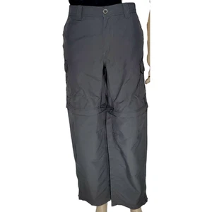 Eddie Bauer Men's sport convertible cargo pants gray zip up Size 38x31* Mint - Picture 1 of 8