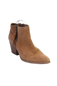 Sam Edelman Mujer Cremallera Lateral Tacón Bajo Bloque Botines Naranja Talla 9 - Imagen 1 de 9