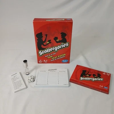 Scattergories Game 2013 Hasbro Family Fun   Boardgame 100% complete  - Image 1 of 4