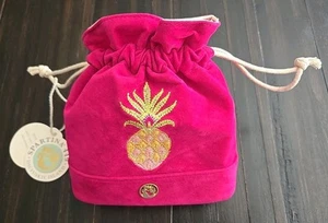 Bolsa Spartina 449 recuerdo cordón fucsia bordada piña + sirena - Imagen 1 de 8