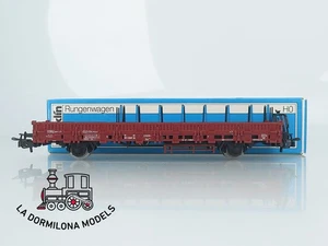 RR1176 H0 ~AC MÄRKLIN 4694 Rungenwagen Kbs 443 der DB - OVP - Picture 1 of 18