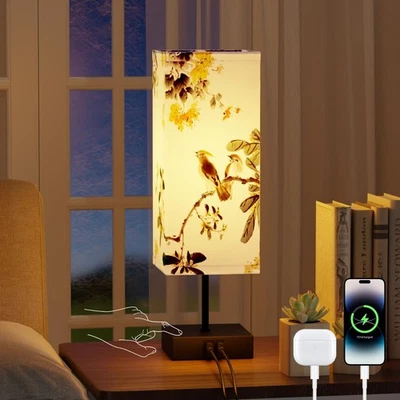 Yeeklab Lampada da Comodino Touch Dimmerabile Abat Jour da Comodino Moderne con - Immagine 1 di 4