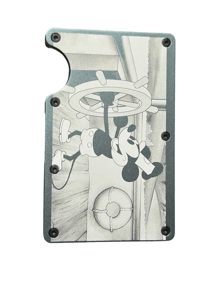 Steamboat Willie Mickey Mouse Disney RFID blocking RFID collectors wallet - Image 1 of 4