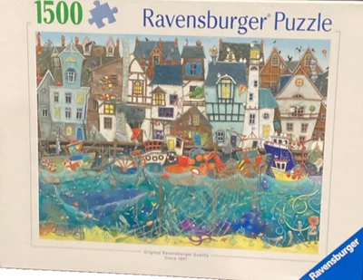 Ravensburger 1500 pc Harbor of Wonders by Z. Sadler 2025 jigsaw puzzle NIB - Image 1 of 2