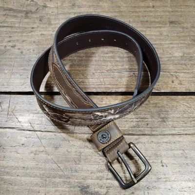 Cinturón de camuflaje Realtree para hombre talla L 38/40 marrón camuflaje ropa de trabajo caza occidental Foto 1 de 4