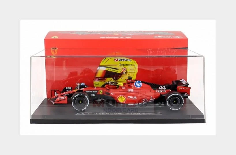 1:18 BURAGO Ferrari F1 Sf-23 #44 Fiorano 2025 Lewis Hamilton BU16820H-SHOWCASE - Photo 1/2