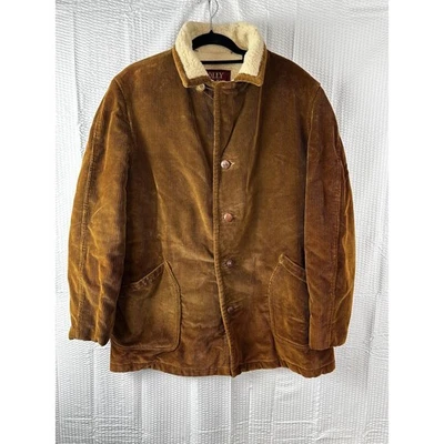 McGregor Brolly Male Vintage Mens Corduroy Sherpa  Button Jacket Coat size 42 - Image 1 of 4