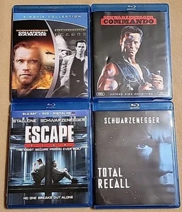 Arnold Schwarzenegger Blu-ray LOT Bundle Of 5: Eraser Collateral Recall Commando - Picture 1 of 6