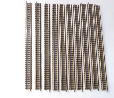 10 x Straight Track N Gauge - Length 222mm Fleischmann 9100 # in P 711 - Image 1 of 2