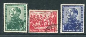 ALEMANIA RDA 1951 MAO Amistad M&U Set 3 Estampillas - Imagen 1 de 2