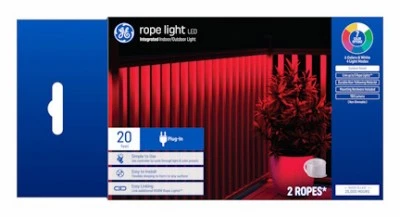 Luz de cuerda LED, enchufe, 7 colores, 20 pies - 93129123 Foto 1 de 1