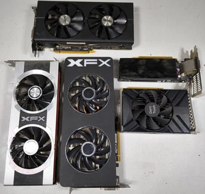 Lot of 5 XFX Nitro GPUs - Non-Working, For Parts - Picture 1 of 12