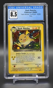 CGC 8.5 - Pokemon TCG Dark Raichu Secret Rare Holo 83/82 Team Rocket WOTC - Picture 1 of 2