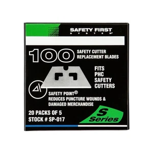 NEW Safety Cutter Replacement Blades Fits PHC Safety Cutters 100 pack SP-017 - Picture 1 of 9