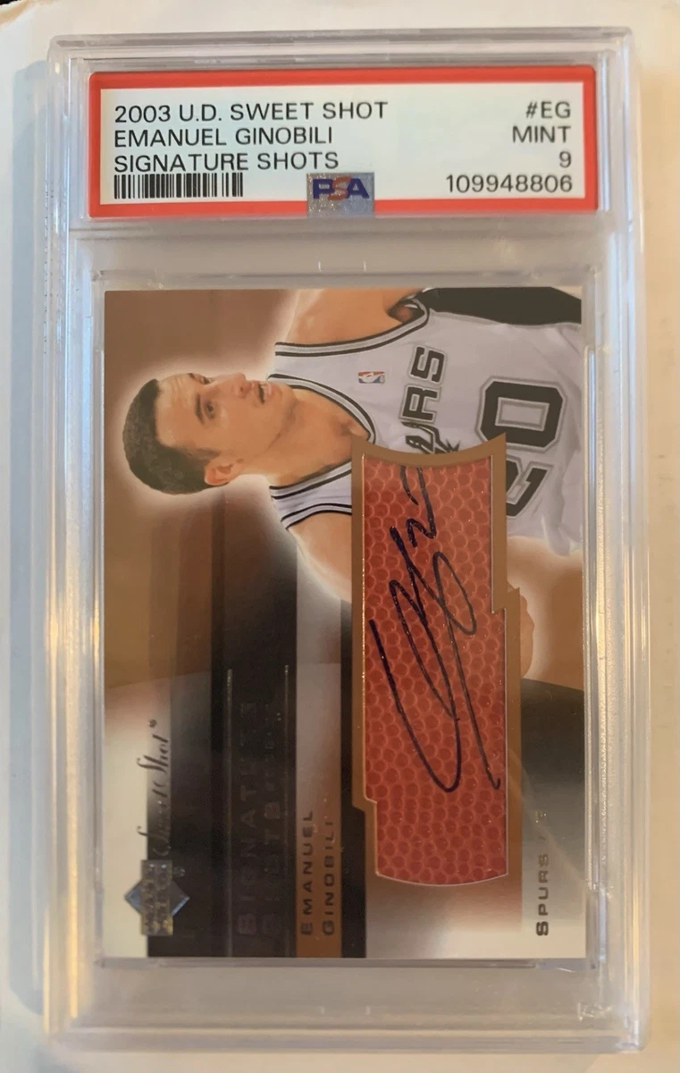 Manu Ginobili Autographed Basketball Trading Cards & Accessories