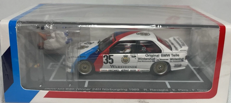 Spark 1/43 43NUR1989 BMW M3 E30 Winner 24h Nurburgring 1989 #35 Ravaglia-Pirro - Immagine 1 di 2