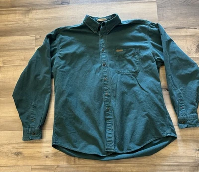 Woolrich Sportsman Chamois Men's XL Long sleeve Button Shirt Green - Image 1 of 4